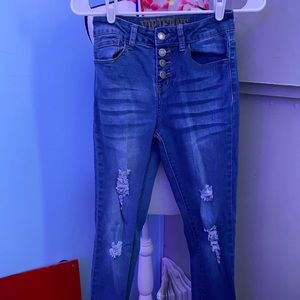 a pair of skinny jeans, in perfect condition, and worn twice.